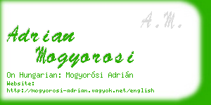 adrian mogyorosi business card