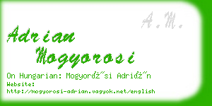 adrian mogyorosi business card